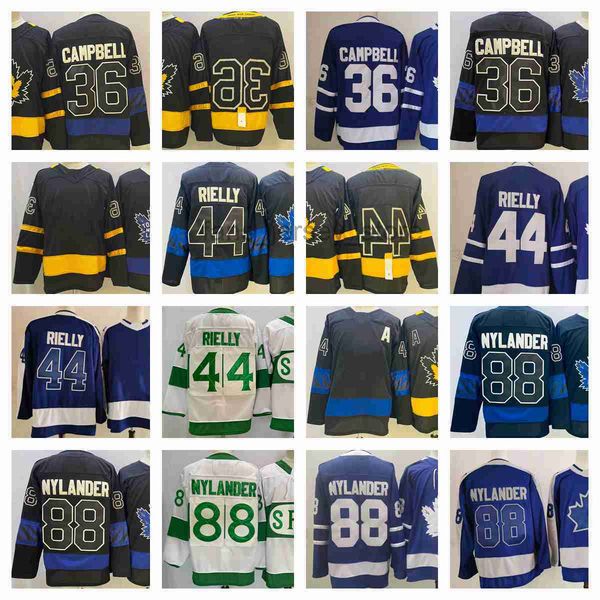 

toronto maple''leafs''new reverse retro ice hockey jerseys 88 william nylander 36 jack campbell 91 john tavares stitched, Black;red
