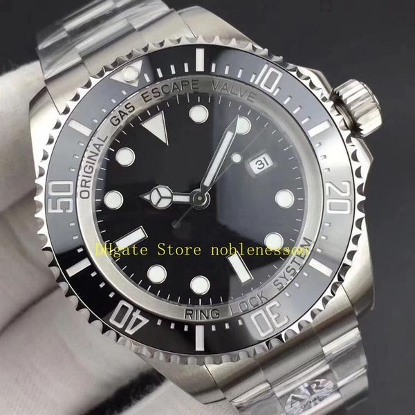 

2 color super ar factory watch 904l steel cal 3235 movement automatic 126660 men's 44mm black dial ceramic bezel 116660 oyste246n, Slivery;brown