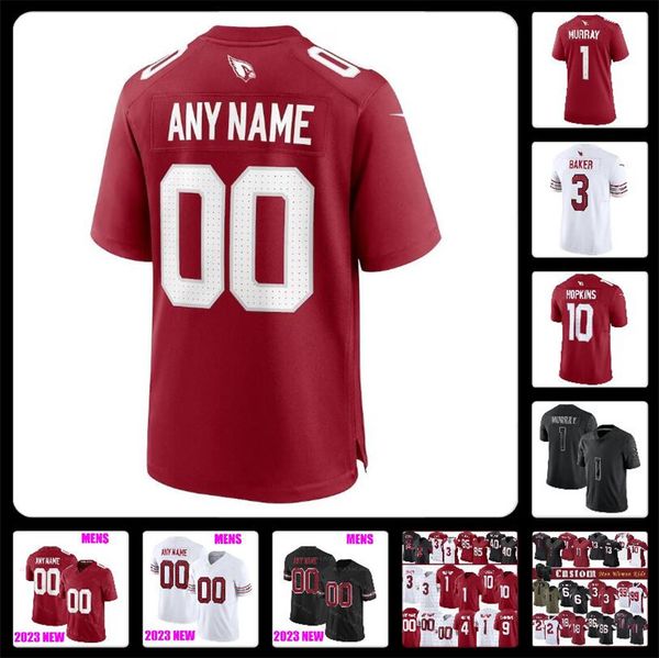 

mens women youth kids kyler tee murray jerseys jj watt deandre hopkins arizonas budda baker custom cardinal football nflpppp tillman myjai s, Black