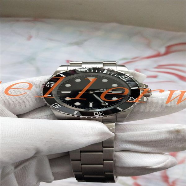 

2021 -selling men's watch watches 40 mm black dial ceramic bezel sy 2836 automatic mens watch watches238m, Slivery;brown