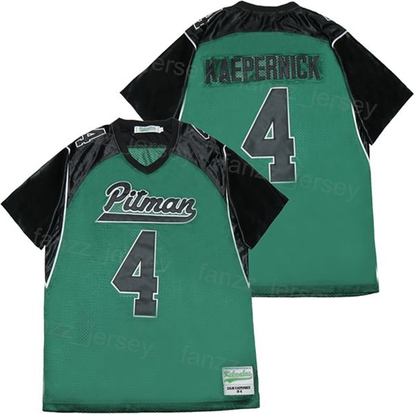 

high school john h. pitman jersey football 4 colin kaepernick moive pure cotton for sport fans team green college pullover university breath, Black