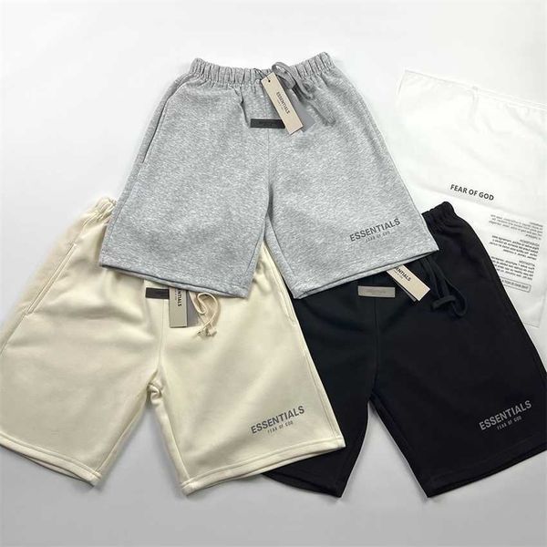 

essentials new trend fog five point shorts for men's summer american cotton outerwear, White;black