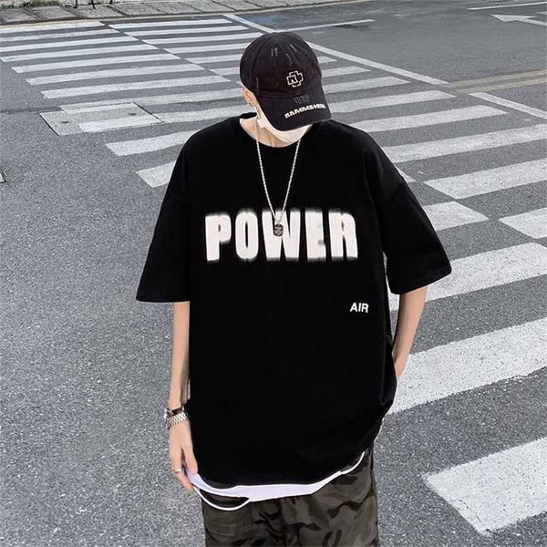 

26% off clothing designer quality american t-shirt trendy short sleeved men's summer cotton upper garment ruffled and handsome fried st, White;black