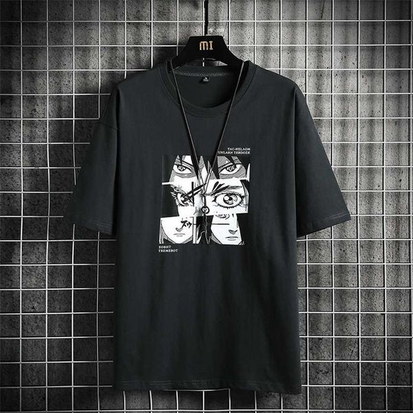 

34% off street short sleeved summer ins trendy t-shirt men's design sense niche trend loose and versatile, White;black