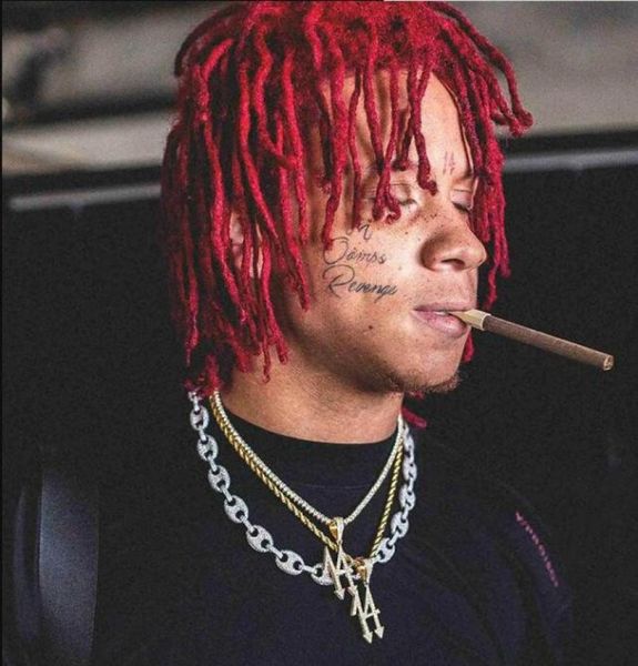 

14 digital pendant trippie redd rapper hip hop zircon necklace1911536, Silver