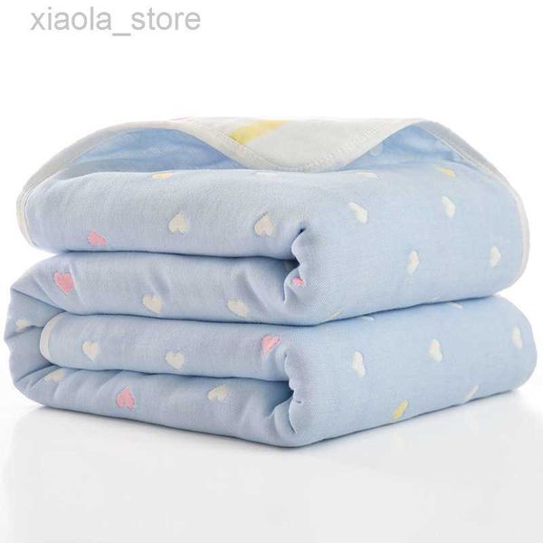 

blankets swaddling 100% cotton baby muslin sash baby blanket with 6 layers breathable gauze super soft for baby stroller