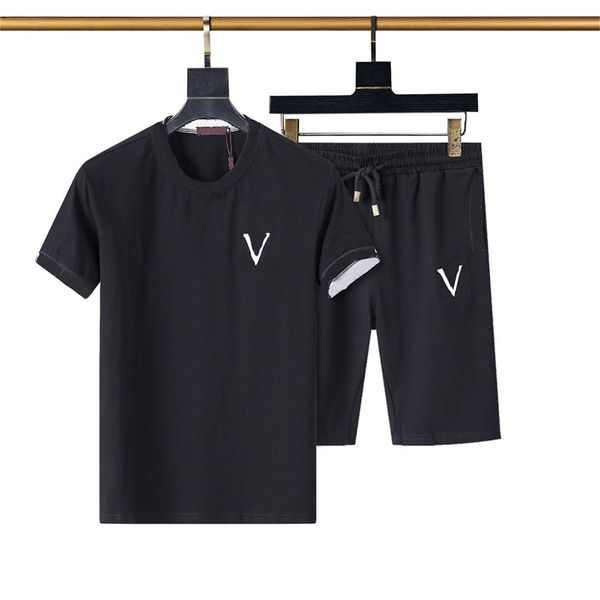 

2023 mens tracksuits sets jogger sweatshirts sports sporting suit men women short pants t-shirt pullover trousers tracksuits bottoms man jog, Gray