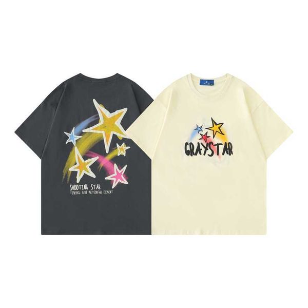 

34% off individualized phantom star fashion short t-shirt with harajuku street style design sense ins women's half sleeve, White;black