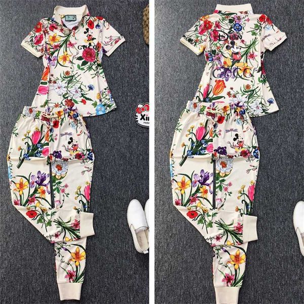 

36% off wind summer pure cotton casual sportswear women's short sleeved pants two-piece set european fashion trend, White