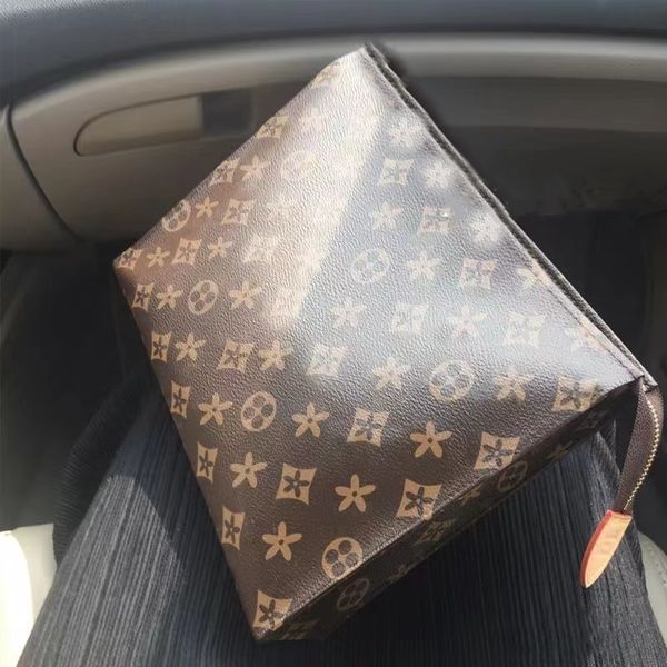 

cosmetic bagstravel toiletry toilet pouch protection beauty case wash bag women clutch monograms canvas leather waterproof men louis vuitton