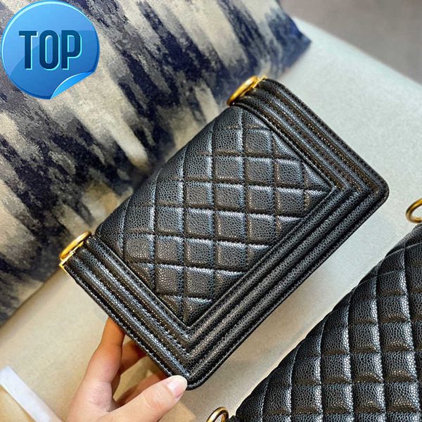 

small boy channel black handbag sling side bag calfskin silver gold-tone metal adjustable chain purse lock gabrielle quilted for designer-ha