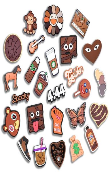 

shoe parts accessories brown croc charms shoes charm for pvc clog pins birthday party favors supplies cute decorations fit bracele5862726, White;pink
