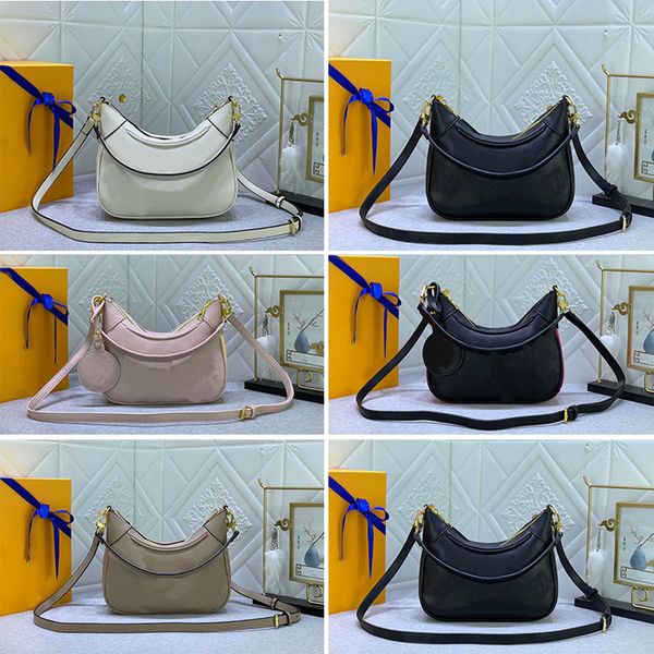 

bagatelle bb handbags mini hobo bags designer women shoulder bag letter flower embossed leather underarm bag crossbody purses luxury handbag