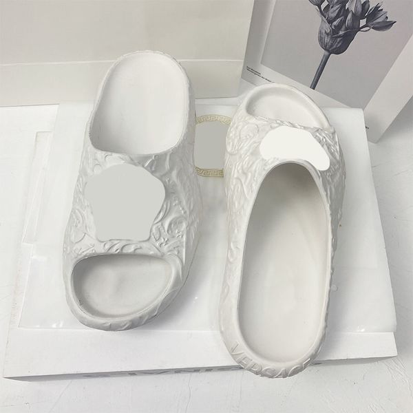 

sandals women designers height increasing solid color slippers thick bottom pool sandals summer beach shoes, Black