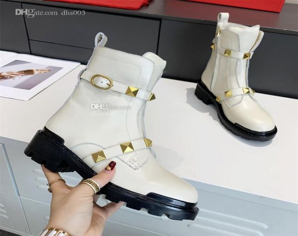 

rivet boots valentinoity heel boot designer women winter leather ankle booties warm platform luxury v woman dfhd6489560, Black