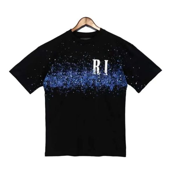

designer t shirt summer short sleeve waves tee men women lovers luxury t-shirts fashion senior pure cotton asian size s-4xl, White;black