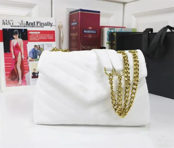 

fashion luxury handbag shoulder bag women girl brand designer seam leather lady metal chain black clamshell messenger chain bags, Black;red