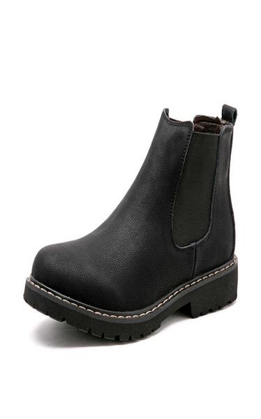 

boots men winter shoes black split leather boots mens warm plush fur winter boots for men4222454