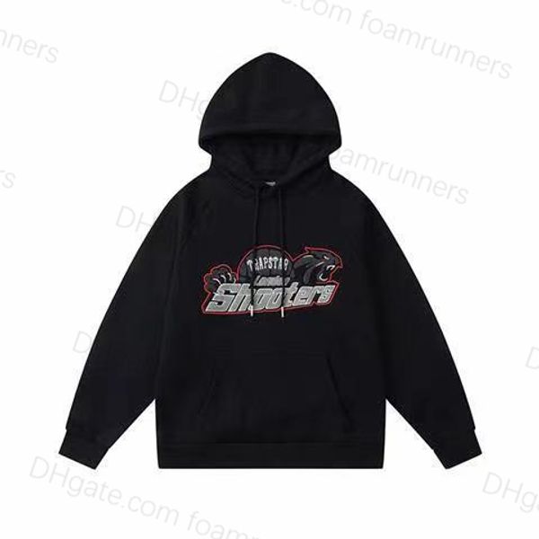 

fleece men's trapstar tracksuits men woman tracksuit sets winter hoodies pants piece set running hoody designer sweatshirt sport jogger, Black