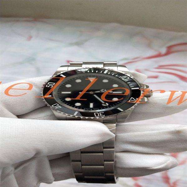 

2021 -selling men's watch watches 40 mm black dial ceramic bezel sy 2836 automatic mens watch watches244t, Slivery;brown