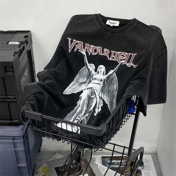 

32% off short sleeve t-shirt boys' american design street hiphop couple fashion summer, White;black
