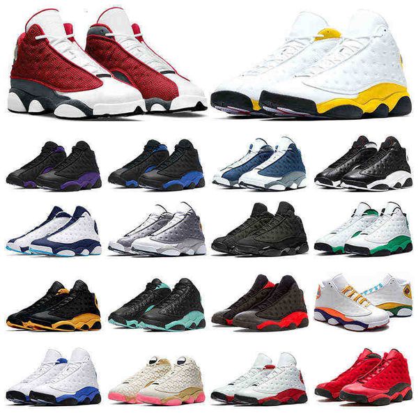 

13 men basketball shoes 13s university gold hyper royal red flint obsidian black cat court purple island green sports running sneakers size