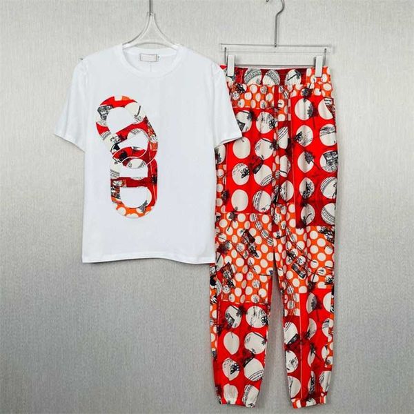 

30% off leisure pure cotton sports for women in summer new and fashionable two-piece set large size european trend, White