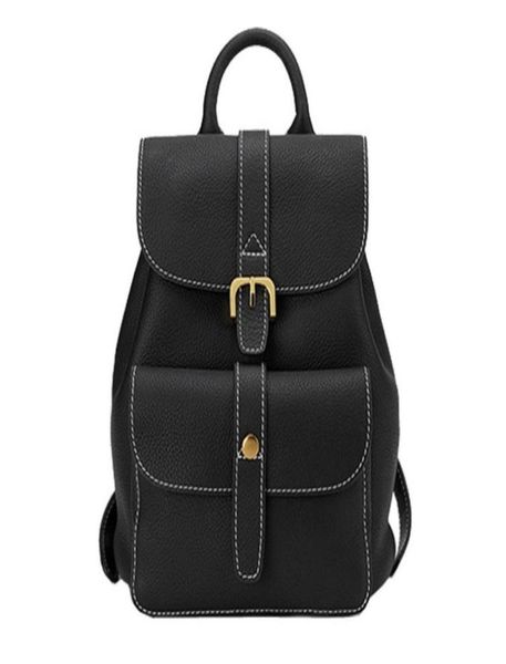 

casual backpack women new trend layer cowhide genuine leather female bag in school ins style9793390