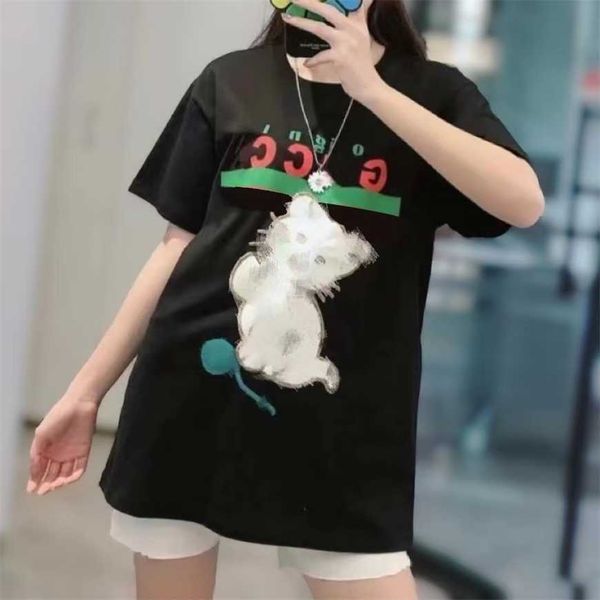 

32% off differentiate market edition fashion gujia printed cotton short sleeve t-shirt personalized os relaxed casual men and women tee, White;black