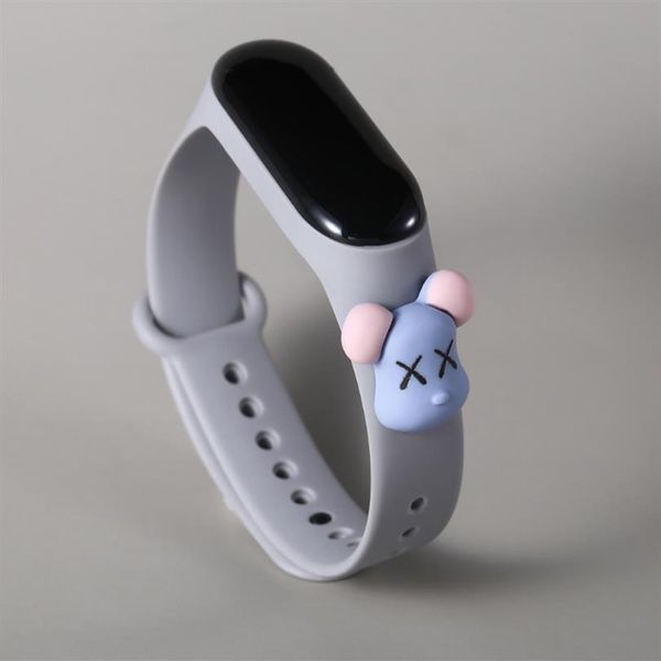 

led touch screen bracelet watches super quality and competitive sports childrens boys girls electronic cartoon figure cute w3049, Slivery;brown