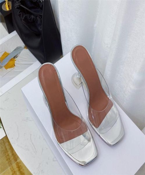 

women sandals transparent pvc heels pointed rystal cup high heel slingbacks sandal party peep toe shoes3154428, Black