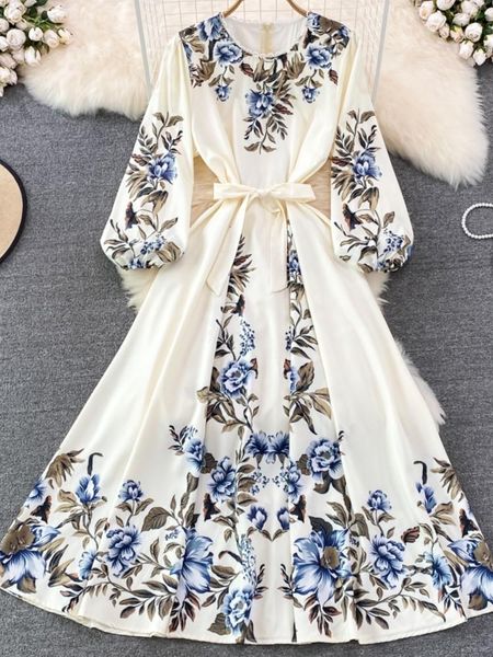 

dresses new women elegant summer autumn casual maxi party dress fashion loose vintage aline midi beach boho vestidos femme clothes robe, Black;gray