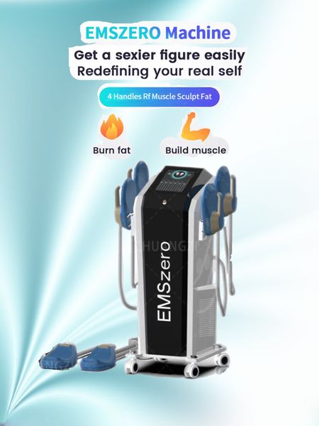 

professional muscle stimulator machine emszero rf 4 handles body slimming device painless fat reduction beauty spa use 14 tesla 2023