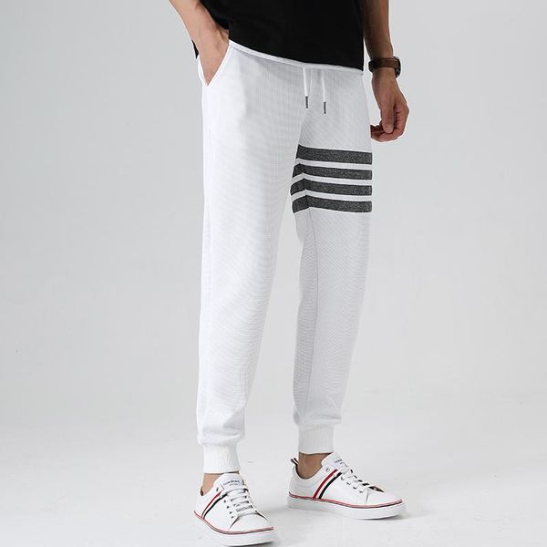 

pants pants 2022 summer korea fashion cargo pants sweatpants men clothing streetwear joggers pantalones de hombre trousers plus size, Black