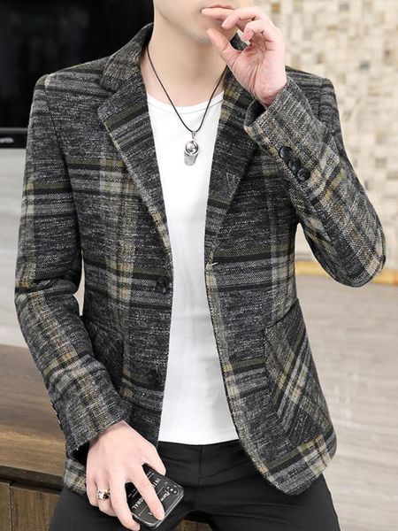 

blazers male 2022 spring and autumn new high end business british style slim fit blazers / men's fashion suit jacket coat, White;black