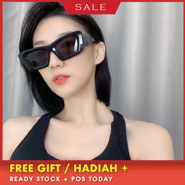 

luxury designer vintage brand sunglasses black big uv400 new p family ins online celebrity same style fashion street p cat's eye women, White;black