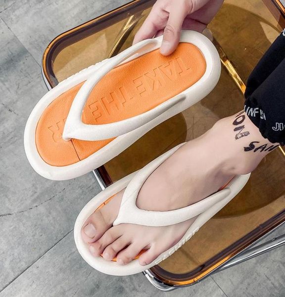 

slippers pantufa casual flip flops summer outdoor flat couple fashion beach men shoes nonslip eva light flipflops man9354438, Black