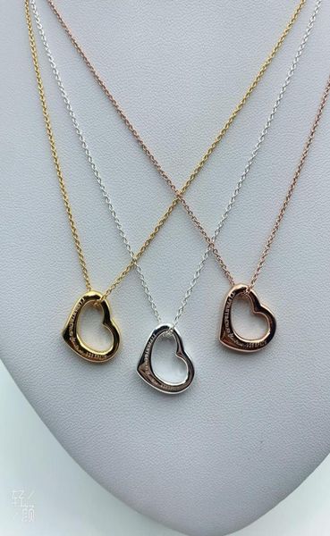 

sterling silver 925 pendant necklaces classic t fashion exclusive blue enamel heart lady exquisite craftsmanship luxury logo neckl3114876