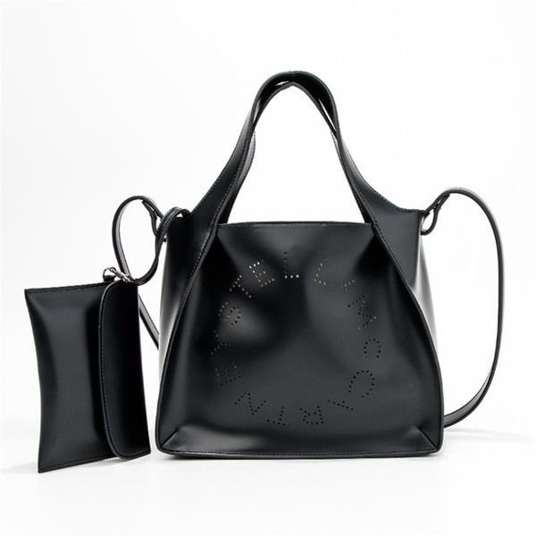

stella mccartney women fashion handbag bag medium and small size pvc leather lady shopping bag with purse208x