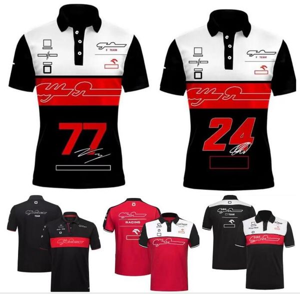 

2023 new f1 formula 1 polo shirt short-sleeved t-shirt with custom