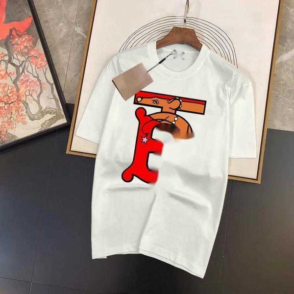 

large size mens t shirt classic letter printing pattern tee designer t shirt men women pullover summer short sleeves, White;black