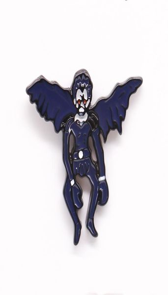 

death note cute anime movies games hard enamel pins collect metal cartoon brooch backpack hat bag collar lapel badges women fashio4773911, Blue