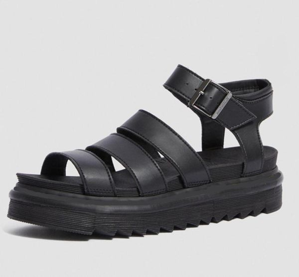 

designer gladiator sandals women black summer platform shoes comfortable genuine leather buckle luxury martins sandal size 35408676862