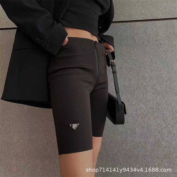

36% off spring/summer new family tricornered cycling casual elasticity five point yoga pants thin bottom tight shorts for women, Black;white