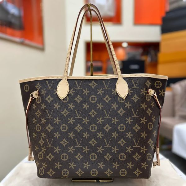 

luxury leather 2 size 2pcs/set large hobo tote bag mens m41178 fashion shopper duffle underarm shoulder bags womens wallets designer handbag