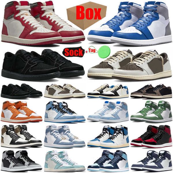 

with box black phantom 1 1s basketball shoes for mens womens jumpman lows high travis scotts chicago lost found true blue reverse mocha low, White;red
