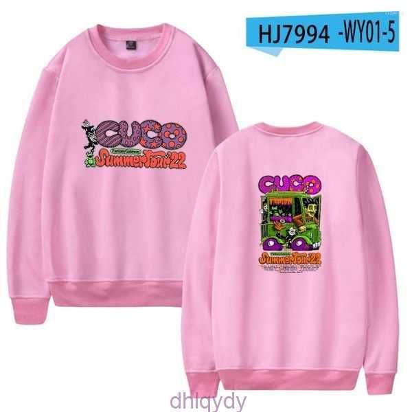 

singer wawni men's cuco hoodies crewneck streetwear pullover harajuku trucksuit casual fashion o-neck unique hip-hop sweatshirt for men, Black