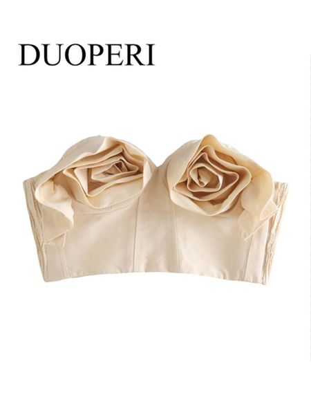 

tanks duoperi women fashion flower bustier tank with sweetheart neck sleeveless backless vintage female camis mujer chic outfits, Black;white