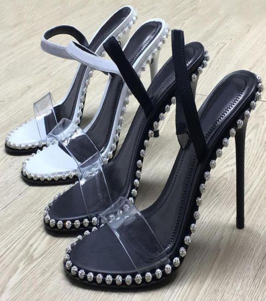 

2021 new nova crystal embellished sandal women sandals slingback high heels sandal dress temperament shoes size 34 to 402664429, Black
