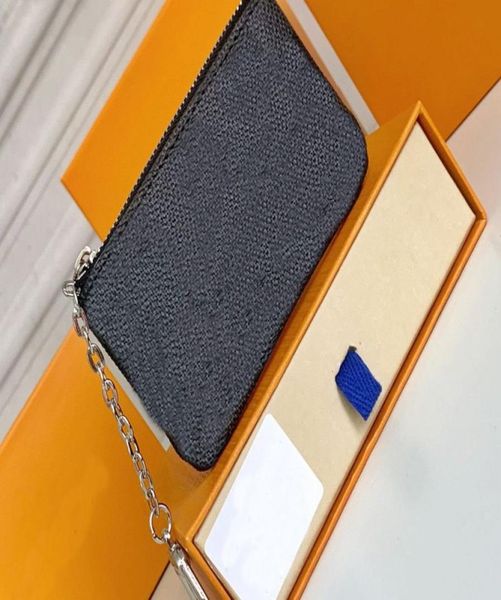 

designers luxurys purses key pouch pochette cles women mens key ring credit card holder coin purses mini wallet bag m626509335804, Red;black